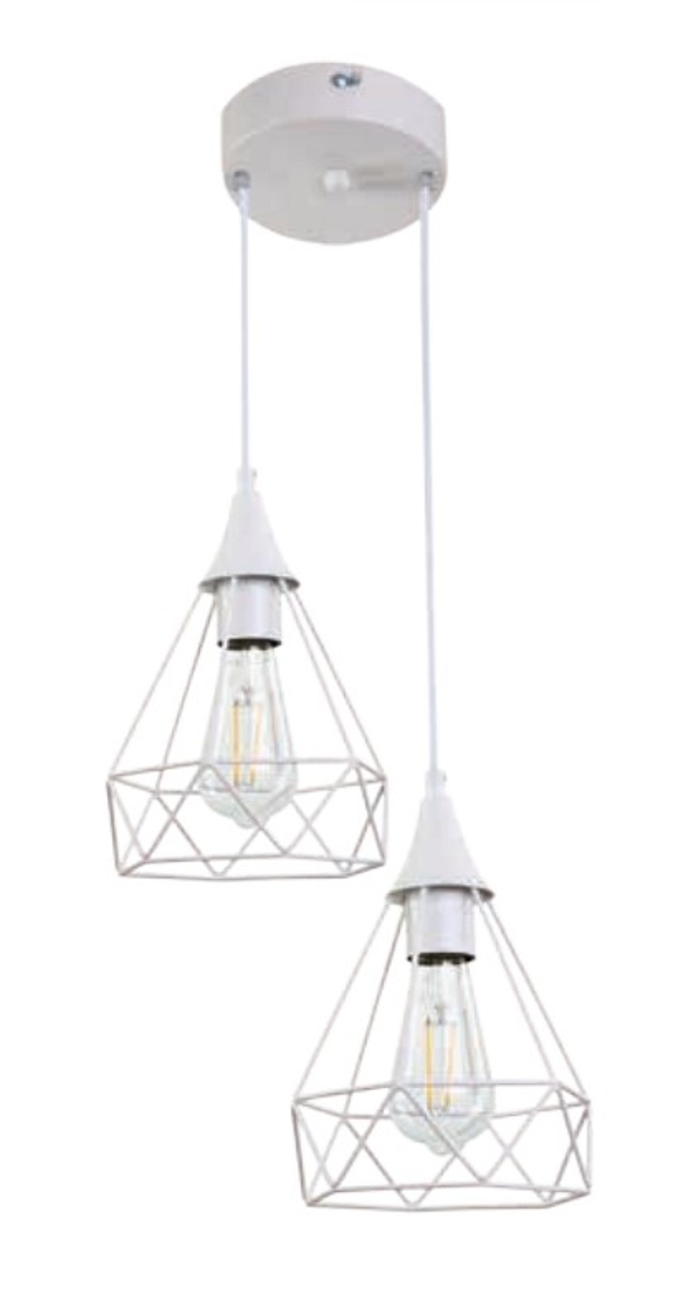 Inlight Difoto Fotistiko Orofis Metalliko Plega Lefko se Rozeta E27 4024-2-Wh